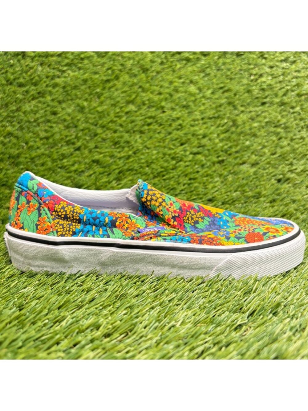 Vans Classic Slip-On Liberty Floral Womens Size 5.5 Athletic Skate Shoes Sneaker